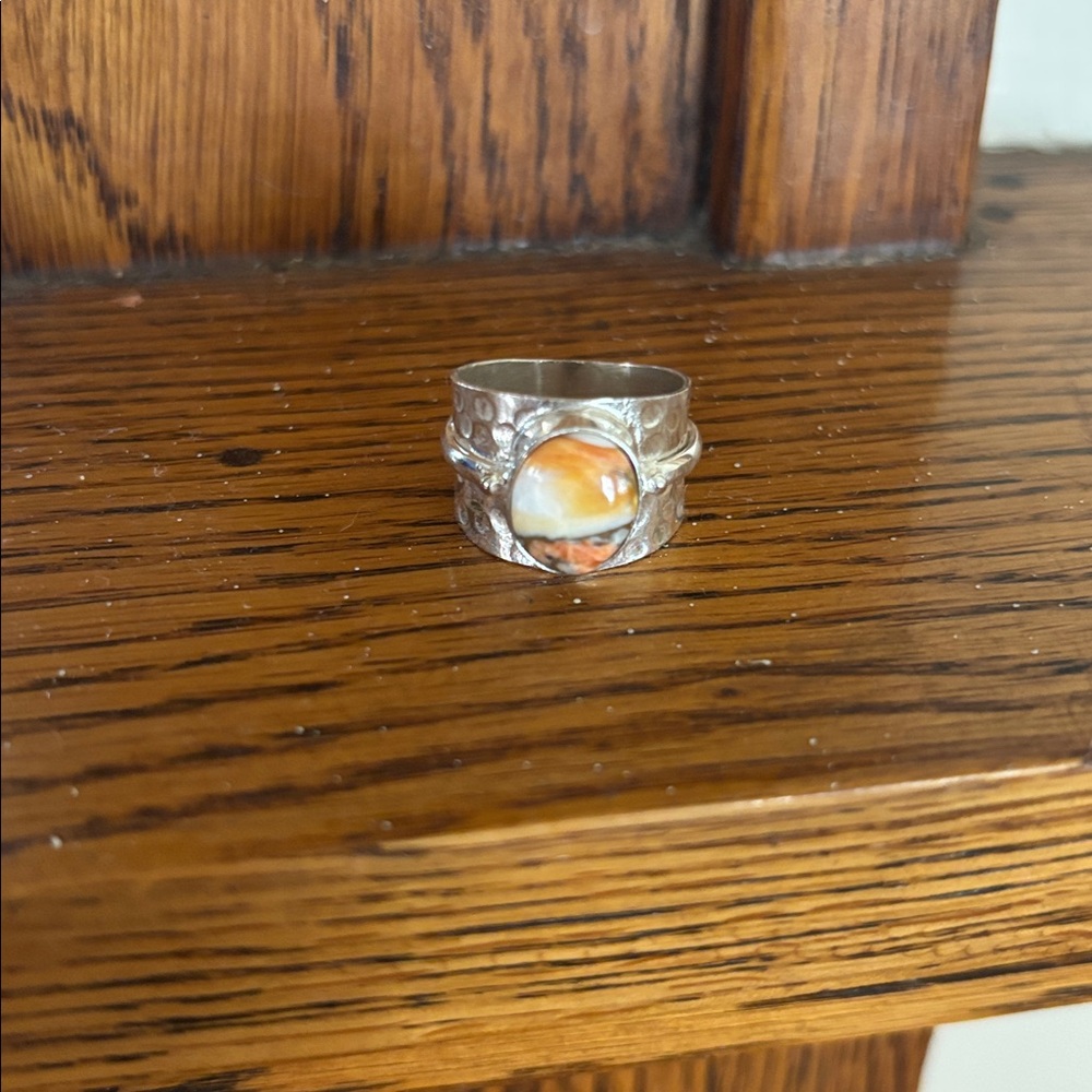 Oyster Copper 925 Sterling Silver Ring